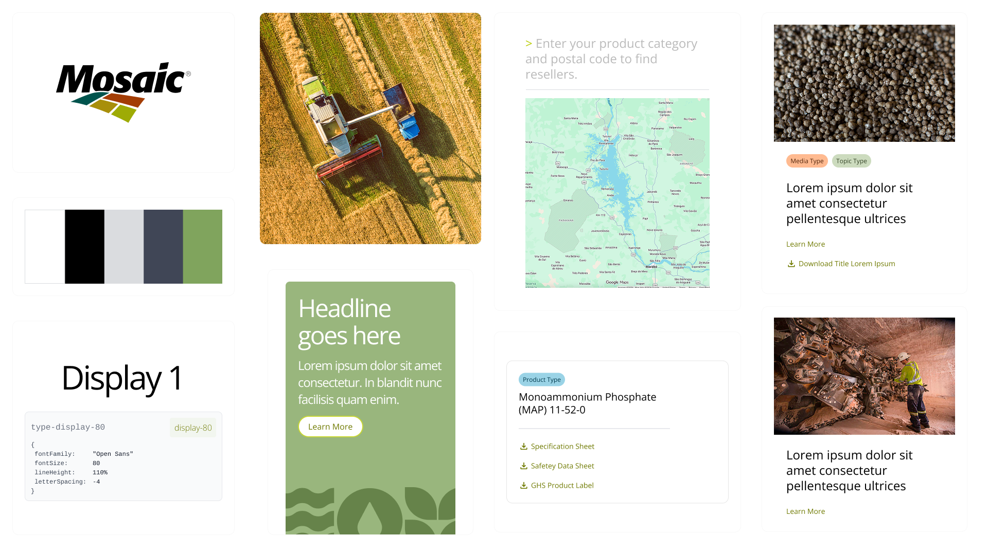 Mosaic design system preview